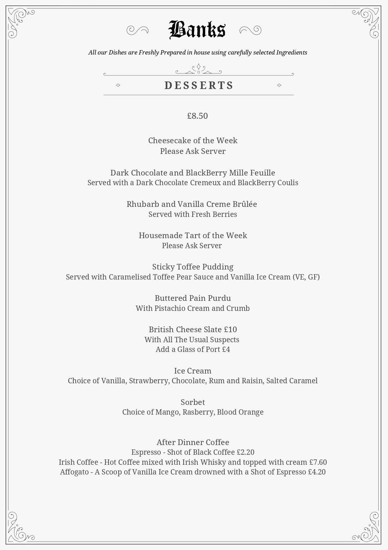 Banks Restaurant menu page





                                        3 - Minster on Sea