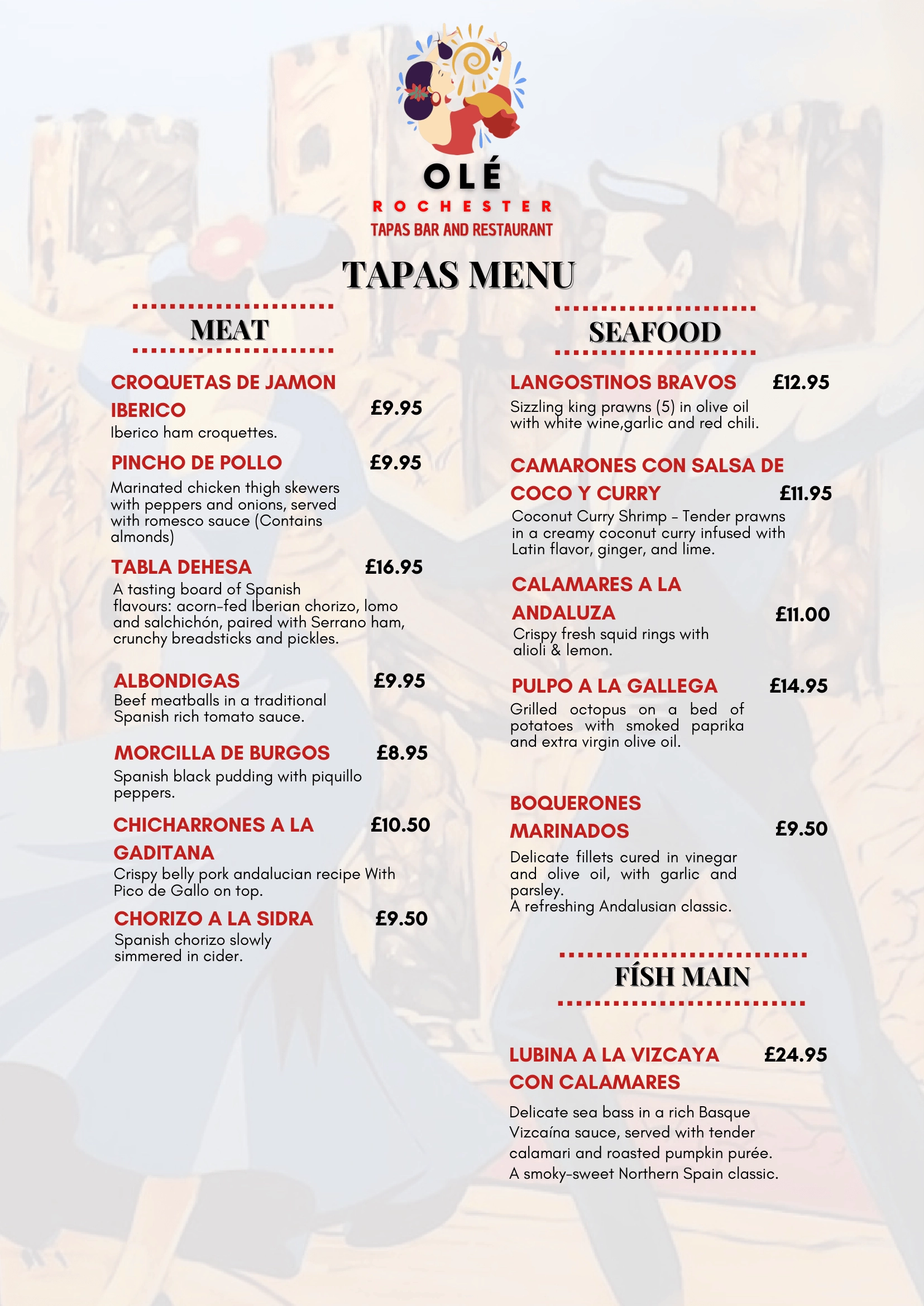 Olé Tapas Bar menu page





                                        1 - Rochester