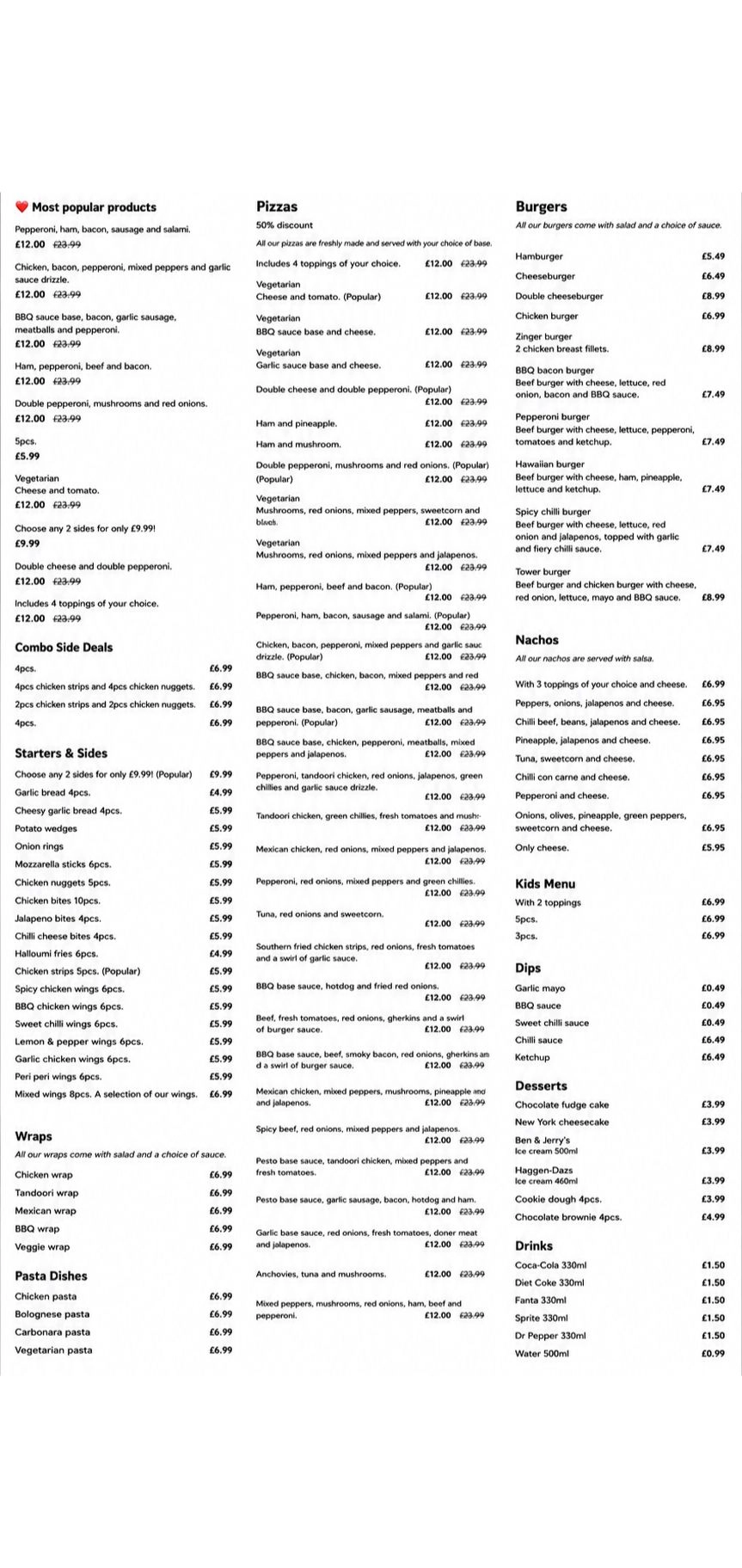 Oni's Pizza menu page





                                        1 - Maidstone