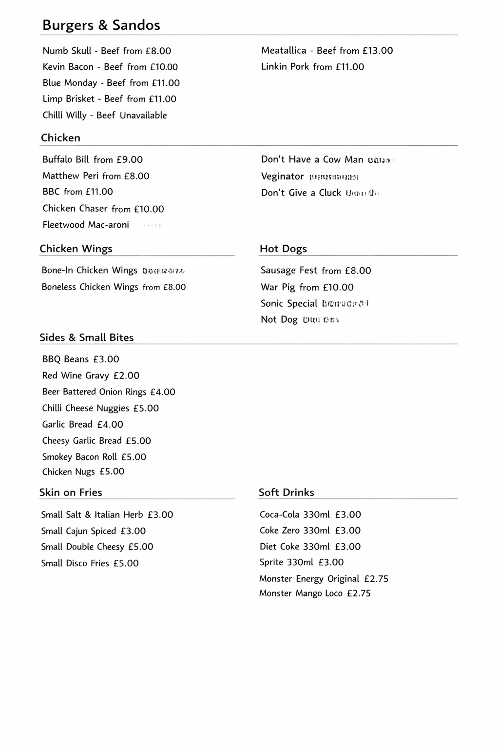 Skull Burger @ Azuro menu page





                                        1 - Maidstone