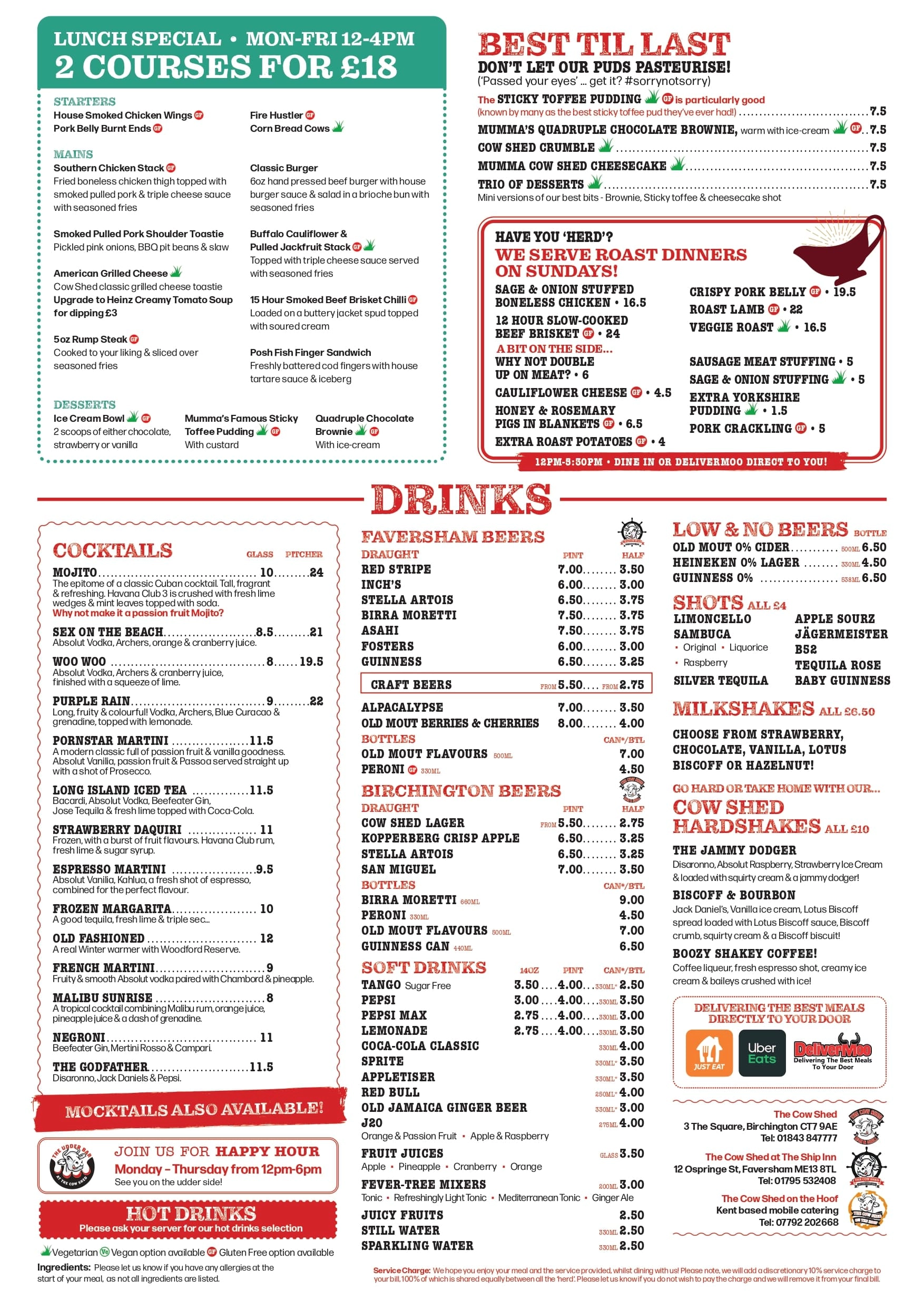 The Cow Shed (Ship Inn) menu page





                                        2 - Faversham